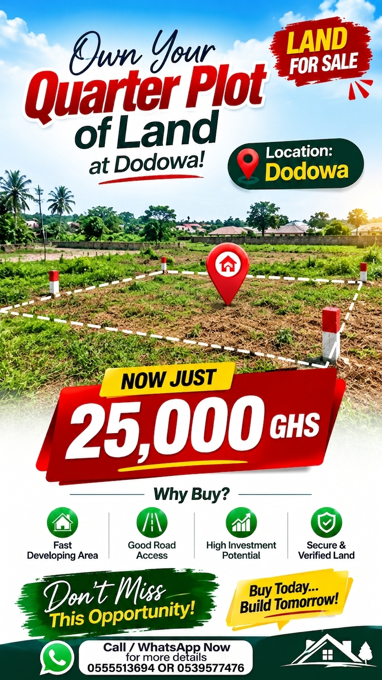 Quarter Plot Of Land at Dodowa