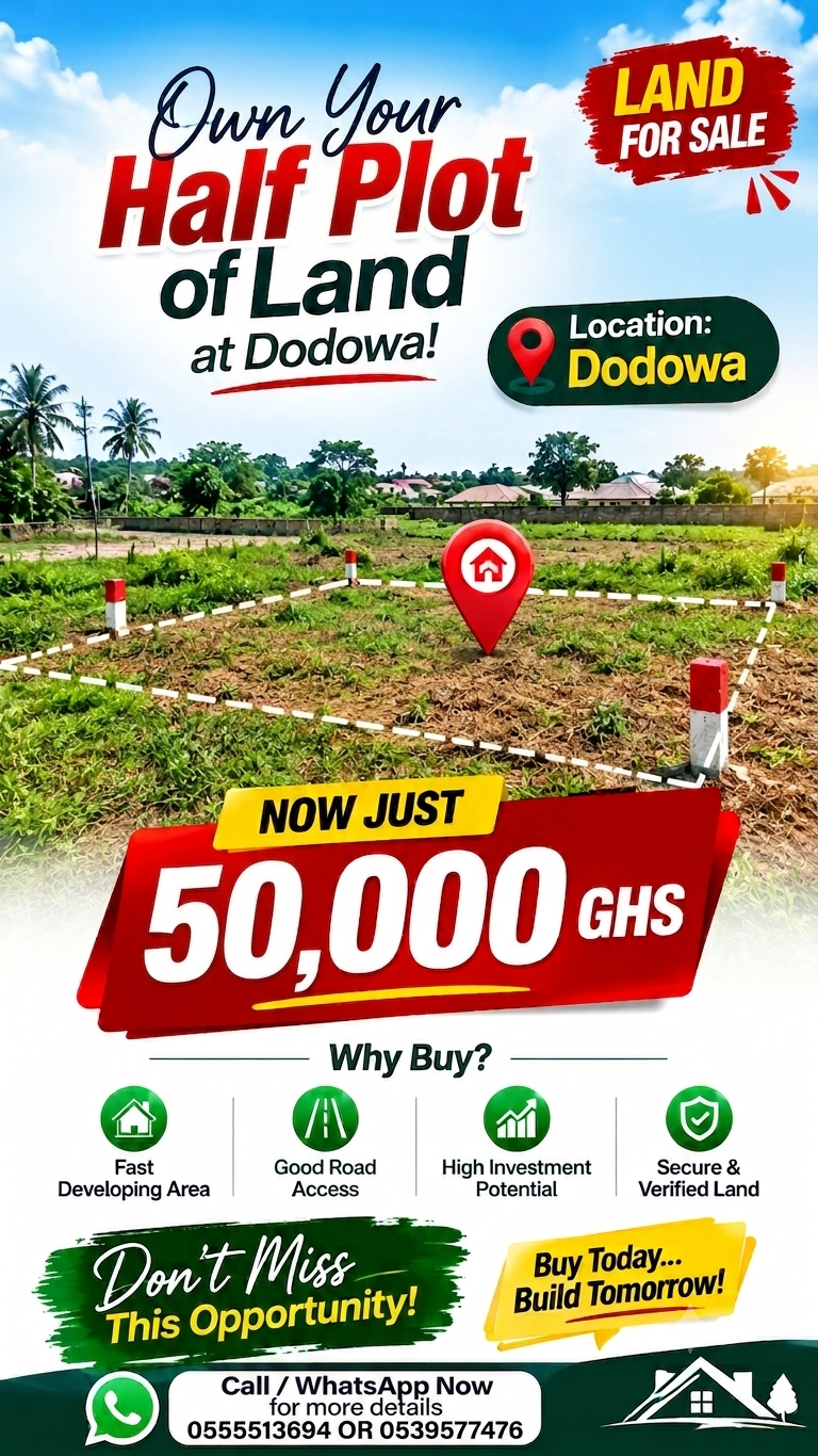 Half Plot Of Land At Dodowa