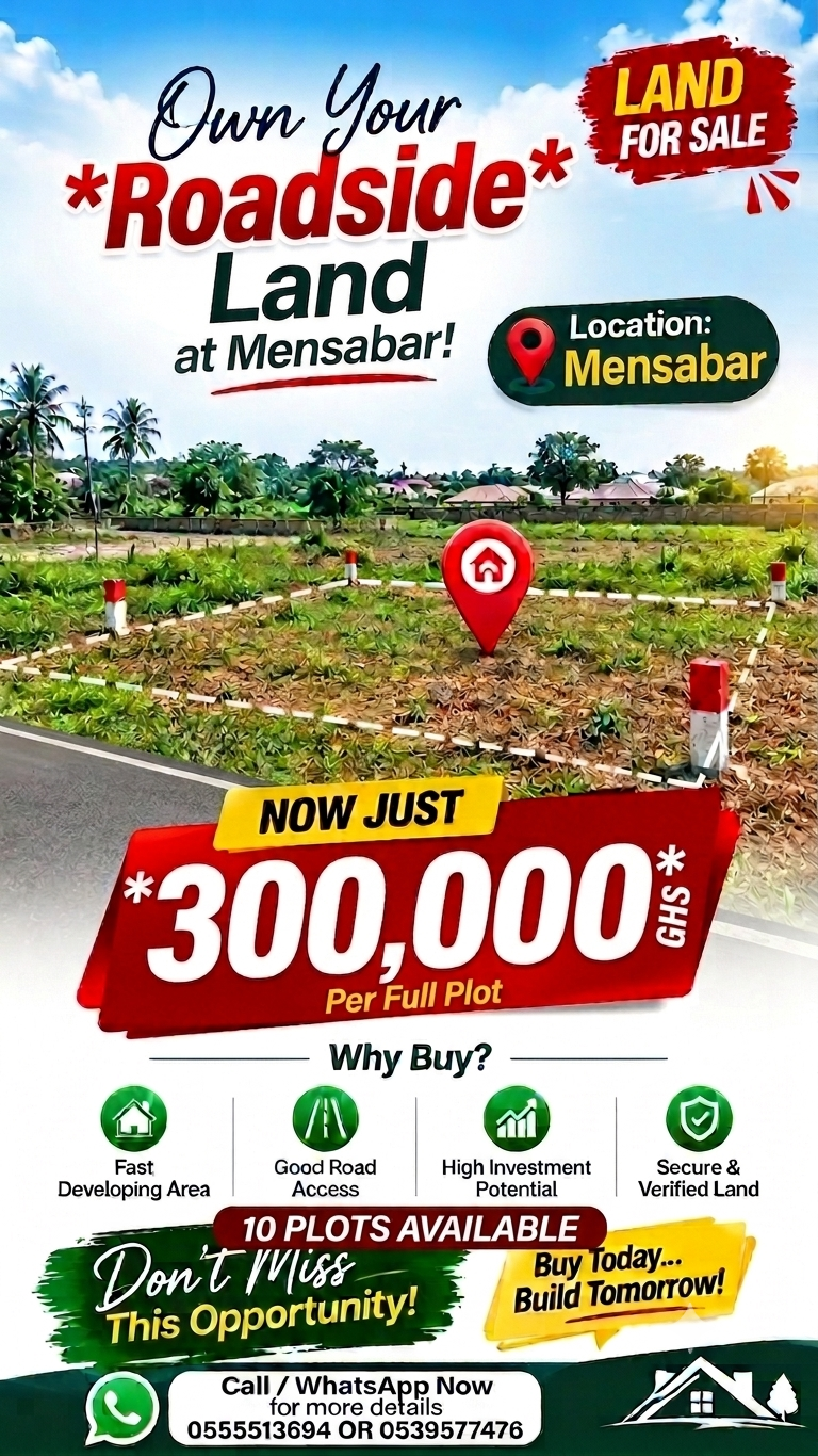 10 PLOTS OF PRIME LAND FOR SALE!