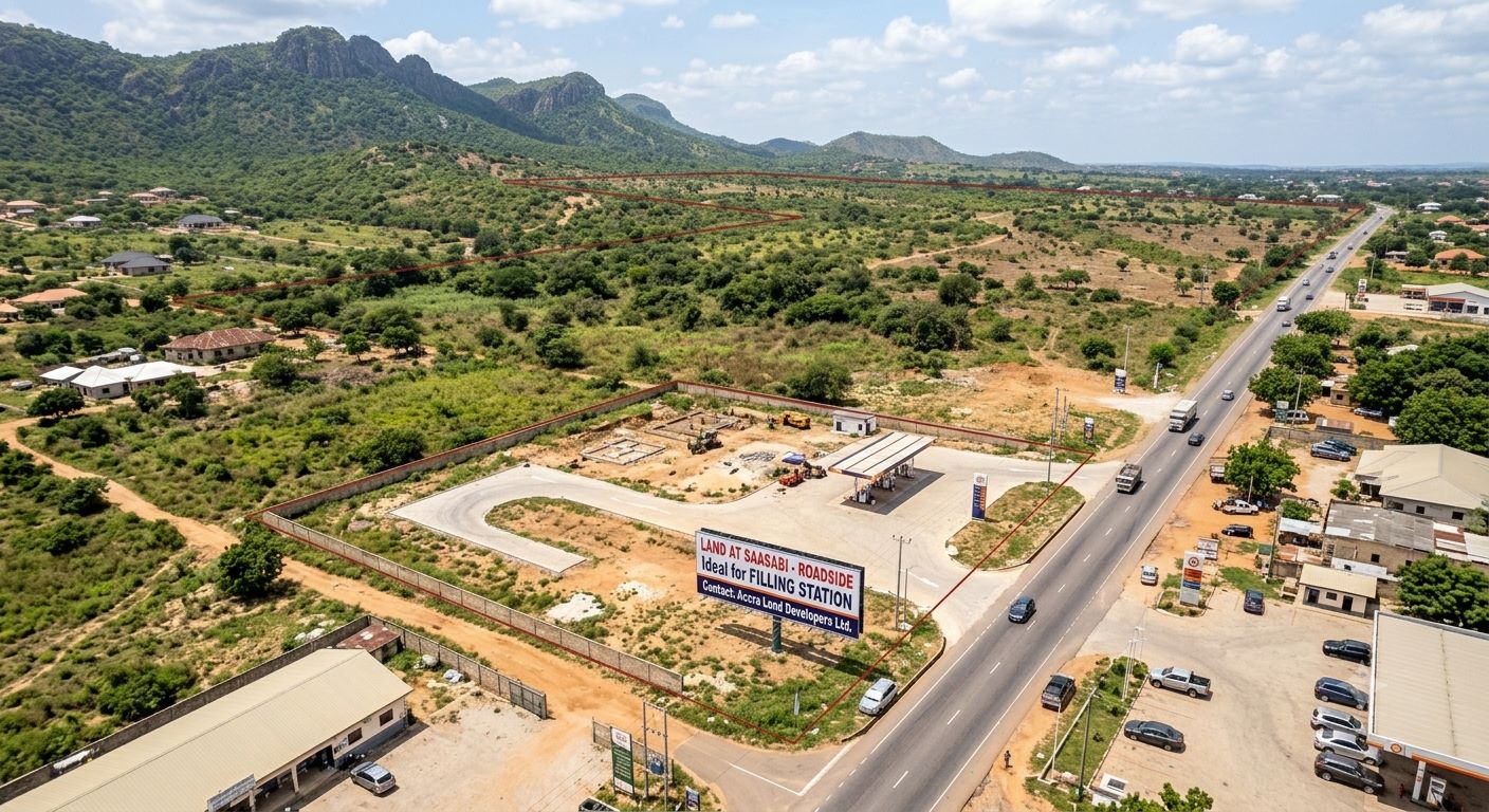2.5 PLOTS OF PRIME FILLING STATION LAND FOR SALE!